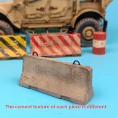 1/35 Diorama Garage Cement Barriers Model Tank Military Scene Accessories Props