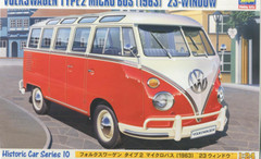 HASEGAWA Volkswagen type 2 Micro bus (1963) ’23-window 1/24 Plastic model