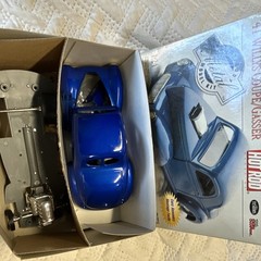 Testors 1:24 ’41 Willys Coupe/Gasser Metal Model Kit Hot Rod Pre-Painted Blue