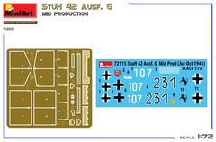 MiniArt 1/72 StuH 42 Ausf G Mid-Production Model Kit Made in Ukraine