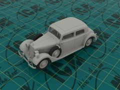 Typ 320 (W142) Saloon, WWII German Staff Car (Plastic model kit) 1/35 ICM 35537