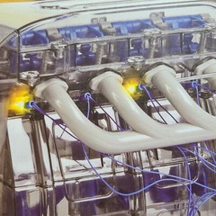 Discovery #Mindblown Model Engine Kit with Moving Parts and LED Lights.