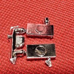 Chrome License Plates 1956 Chevy Bel Air 1:24 Scale Model Car Part Monogram