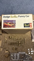 REVELL 1/25 62 DODGE REVELLION FUNNY CAR MODEL KIT UNBUILT H-1265:200 1967 ISSUE
