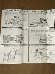 1960’s AMT 1960 Texaco Ford F-100 Pick-Up Truck 3-in-1 Model Kit Instructions
