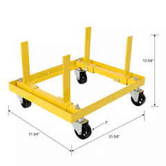 750 Lbs Heavy-Duty Rolling Engine Stand, Steel Construction with Casters and Saf