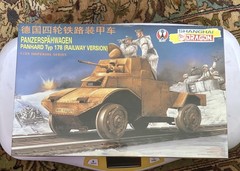 Shanghai Dragon #9049 1/35 Panzerspahwagen PanhardTyp 178 RAILWAY VERSION Sealed