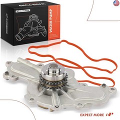 A-Premium Engine Water Pump W/Pulley [DOHC, 6Cyl 3.5L 3.7L] Compatible with