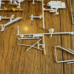 Built Model Car, 1987 Monogram Stock Car STARTED, INCOMPLETE, MODIFIED For Parts