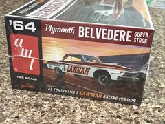 AMT 1964 PLYMOUTH BELVEDERE SUPER STOCK FACTORY SEALED KIT!! CIRCA 2016!! VMCP!