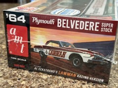 AMT 1964 PLYMOUTH BELVEDERE SUPER STOCK FACTORY SEALED KIT!! CIRCA 2016!! VMCP!