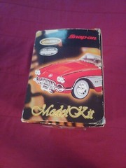 Snap-On Tools 1958 Chevy Corvette Die Cast Model Car Kit 1:18 Scale Red