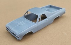 ABS-LIKE RESIN 3D PRINTED 1/24 1968-72 CHEVY NOVA CUSTOM UTE PRO STREET BODY