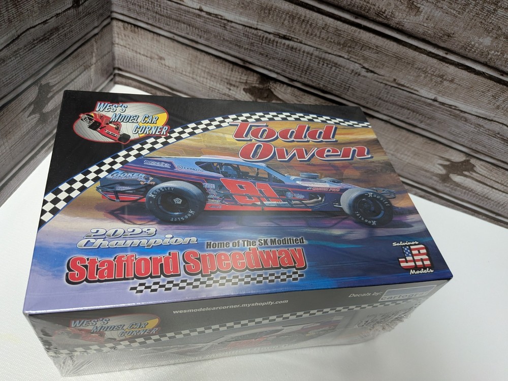 Salvinos Jr Todd Owen Modified Race Car Plastic Model Kit Sealed