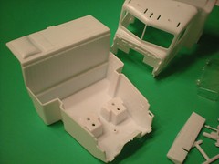 Kenworth W900 Rig Semi 1/25 Truck Cab Sleeper Interior Tub Seat Dash Glass Model