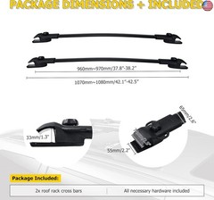 AUXMART Roof Rack Cross Bars Compatible for Toyota Sienna 2011-2020 Luggage