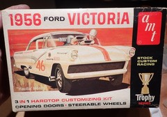 AMT 1956 Ford Victoria model kit original issue 60s Trophy series unbuilt