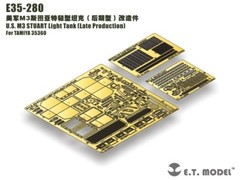 ET Model E35280 1/35 US M3 Stuart Light Tank Late Detail Up Set for Tamiya 35360