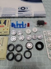 Testors Model mat poster Fujimi Ferrari Testarossa Parts Lot Vintage Tires Rims
