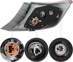 LH Outer Rear Tail Light Replacement for Toyota Camry 2012-2014 Clear Lens Left