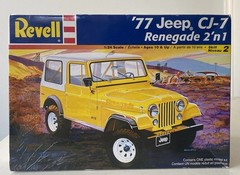 Revell ’77 Jeep 1977 CJ-7 Renegade 1:24 2’n 1 Model Kit Open Box Unassembled