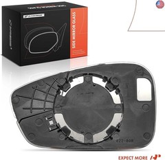 A-Premium Right Passenger Side Non-Heated Mirror Glass with Backing Plate –