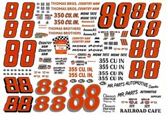 Plastic Performance Products #88 Monk Tate Chevelle/Nova/Omega 1/25 decal