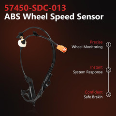 2PCS Front ABS Wheel Speed Sensors Fit for Honda Accord 2003-2007, Acura TSX 200