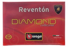 Burago Lamborghini Reventon Matte Black Diecast Car 1/18 1:18 Diamond Collection