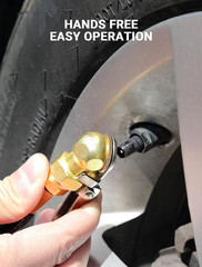 2-Pack 1/4” Female NPT Air Chuck with Clip, Locking Closed Ball Tire Chuck with