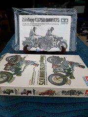 TAMIYA MODEL KIT BMW R75 ZUNDAPP KS750 GERMAN MILITARY MOTORCYCLE TOY JAPAN RARE
