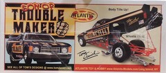 SON OF TROUBLEMAKER MID ENGINE DRAG CAR ATLANTIS 1:24 PLASTIC MODEL CAR KIT