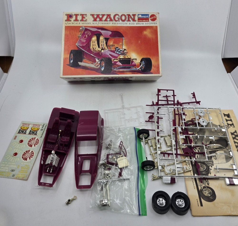 Vintage Monogram PIE WAGON Custom Show Car Tom Daniel 1968 Mattel Partial Build