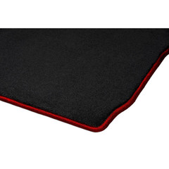 Toyota Tacoma Double Cab Black with Red Edging Carpet Car Mats Custom Fits for 2