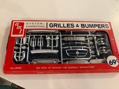 1962 AMT Custom Grilles and Bumpers Set Model Car with Original Box