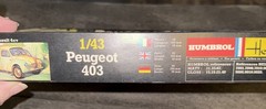 Heller 1:43 scale model kit – Peugeot 403 Made in France No.161 #142
