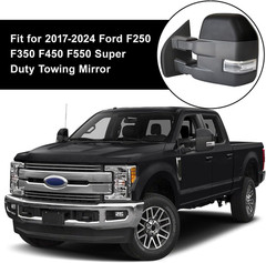 Glossy Black Directly Replacement Mirror Caps Cover Trim Replace for 2017-2023 2