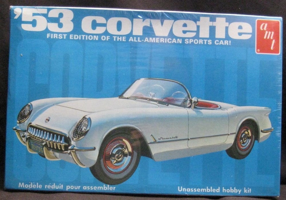 AMT ’53 CORVETTE FIRST EDITION AMERICAN SPORTS CAR 1:25 SCALE NIB Sealed
