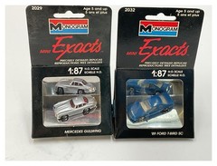 Monogram Mini Exacts 1:87 Scale Mercedes & Ford Model Cars