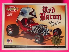 TOM DANIELS RED BARON HOT ROD SHOW CAR MODEL KIT ATLANTIS 1/24 SCALE NEW SEALED!