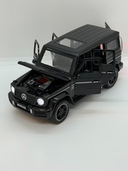 Mercedes AMG G-Class Diecast Model Car Metal Black w/ Lights & Opening Doors
