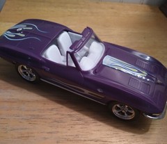 TM GM Purple Plastic ST Vette 6 3/4 in long