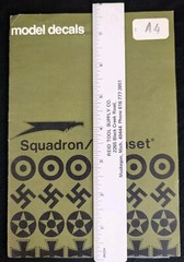 Squadron/Letraset* A4 Instant Lettering Sheet #S13780 German Armor Unit WW2 READ