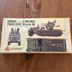 1/72 AHM Kits #552 German 8 Ton Half Track Quad 20mm AA. DMT