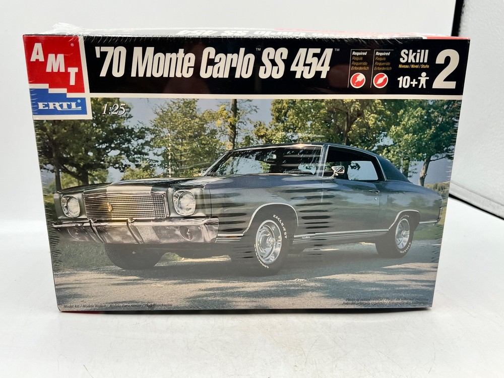 AMT/ERTL 1:25 scale plastic model kit of a 1970 Monte Carlo SS 454