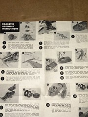1959 Monogram ‘Slingshot’ Dragster Model Kit Instructions Sheet PC49