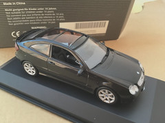 1/43 MINICHAMPS Mercedes Benz , C class coupe, sport,met. Black, mint+++!