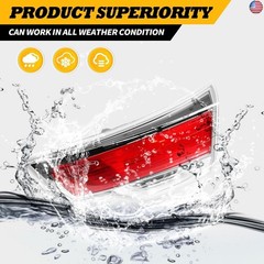 Passenger Side Inner Tail Light Compatible with 2014 2015 2016 Highlander