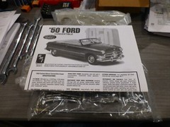 AMT 1950 Ford Convertible Nostalgic Series Model Kit Open Box COMPLETE