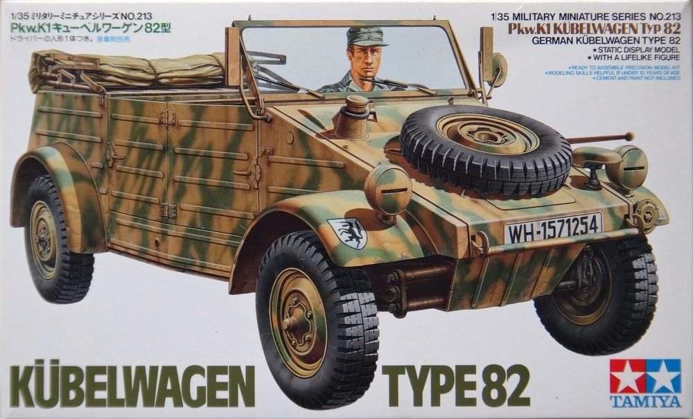 Tamiya 1/35 Kubelwagen Type 82 + Verlinden Kubelwagen Detail Set